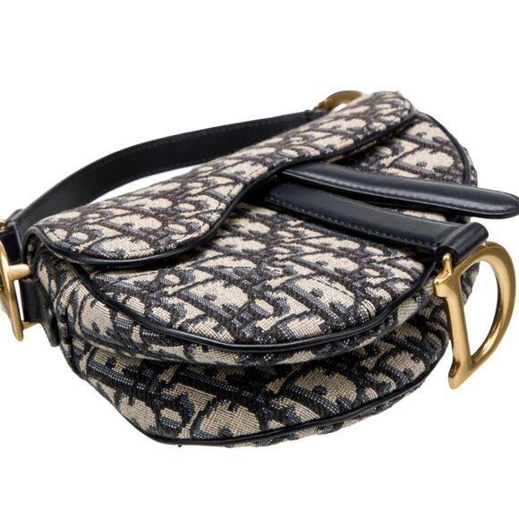 Christian Dior 2022 Mini Oblique Saddle Bag | EXCELLENT CONDITION - Picture 4 of 5